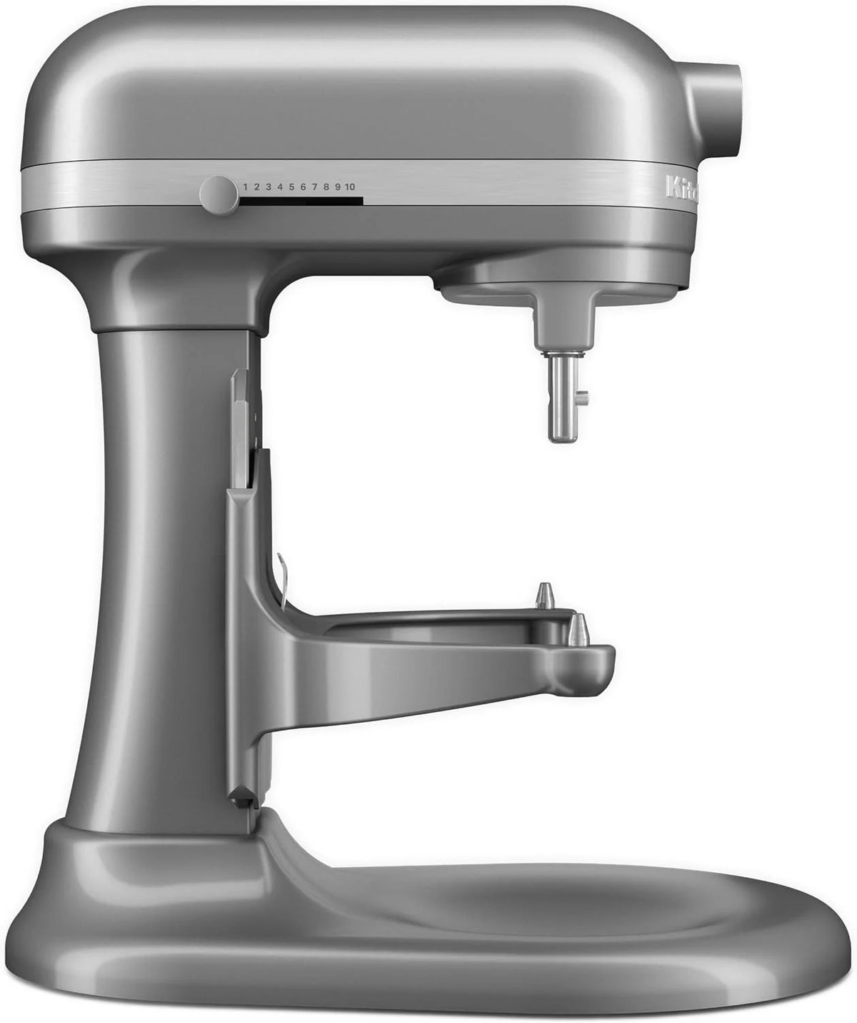 KitchenAid Batidora Amasadora Heavy Duty 6.6L, Engranajes Todo Metal, 11 Velocidades, Arranque Suave, Corte por Sobrecalentamiento, Bol 3 Puntos, Plata Contour