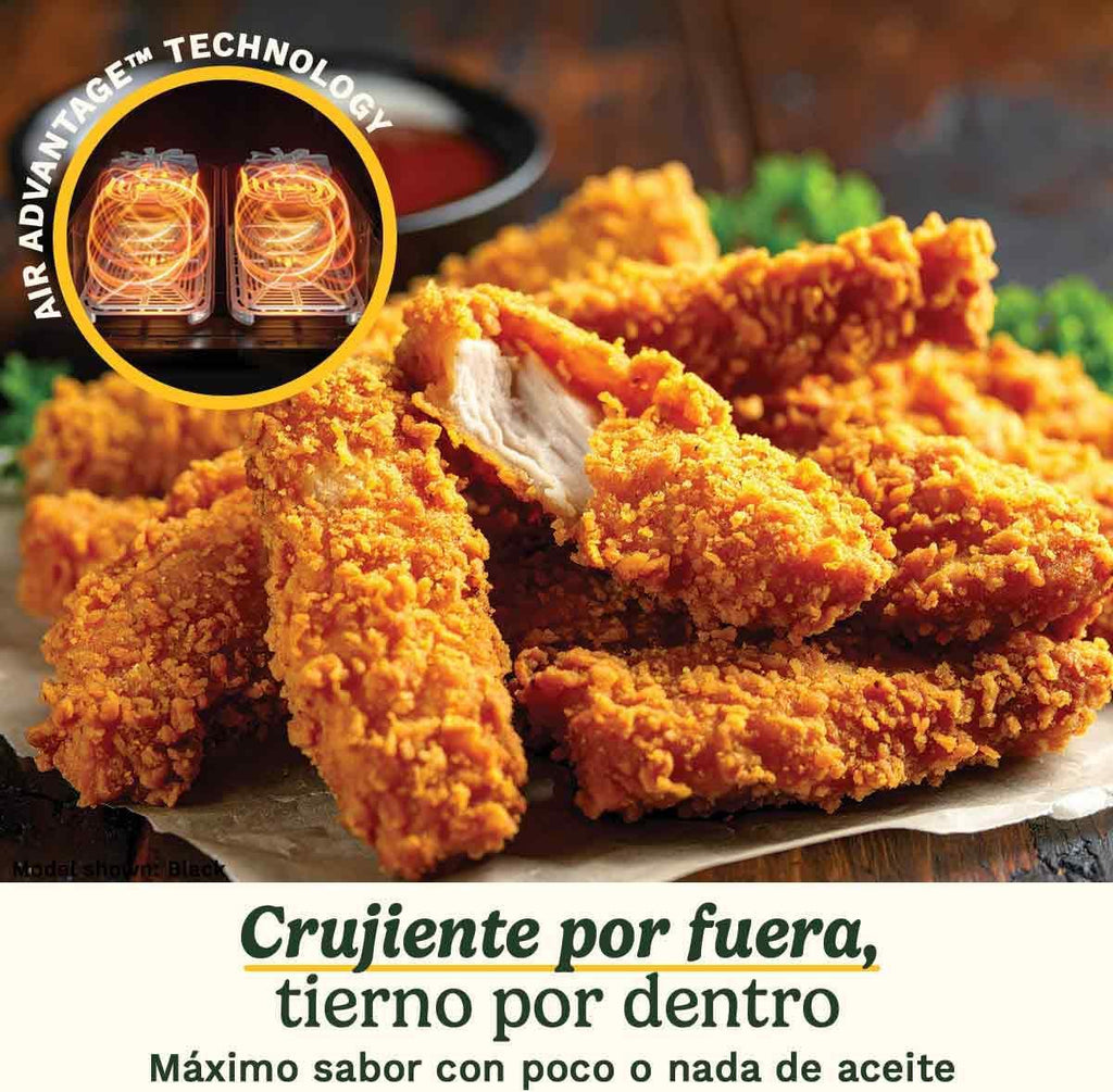 Cuisinart Air Fryer XXL Doble Zona | Sin PFAS | 2x5.2L | Fríe, hornea, deshidrata, mantiene caliente | Cocina 8+ raciones | Piezas lavavajillas