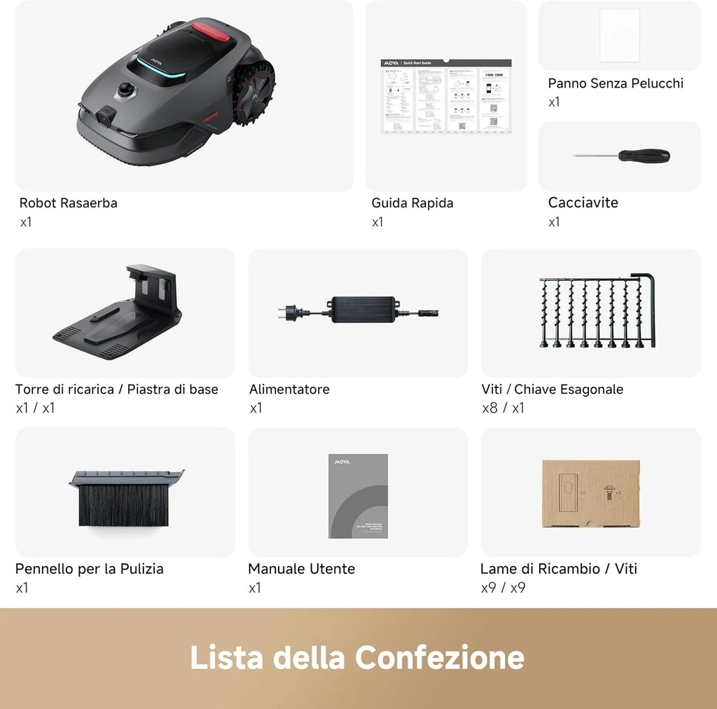 MOVA LiDAX Ultra 1200 Robot cortacésped, sin RTK