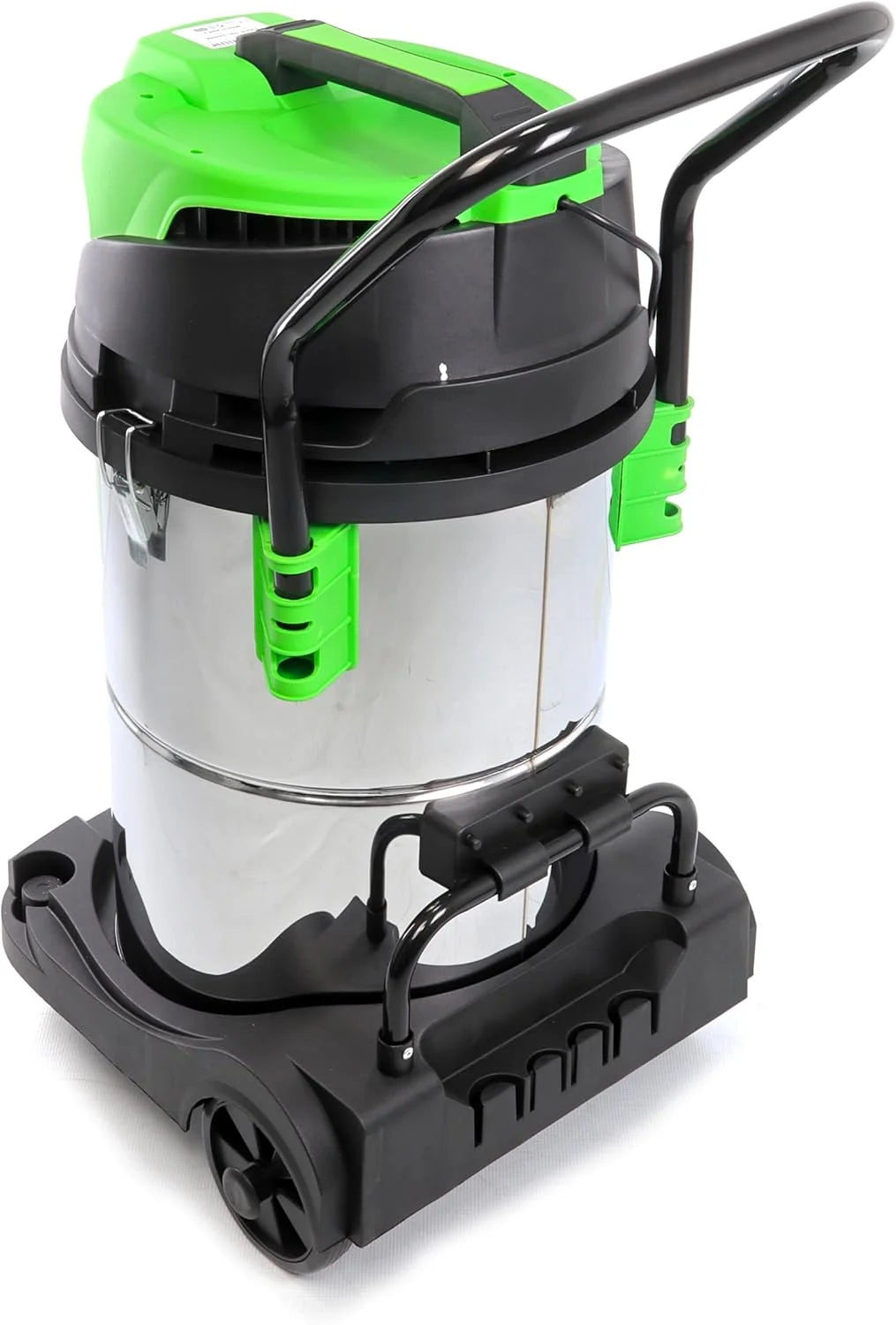 JOMAFA Aspiradora Industrial seco y humedo 2400 w Doble Motor Acero INOX. 70 litros