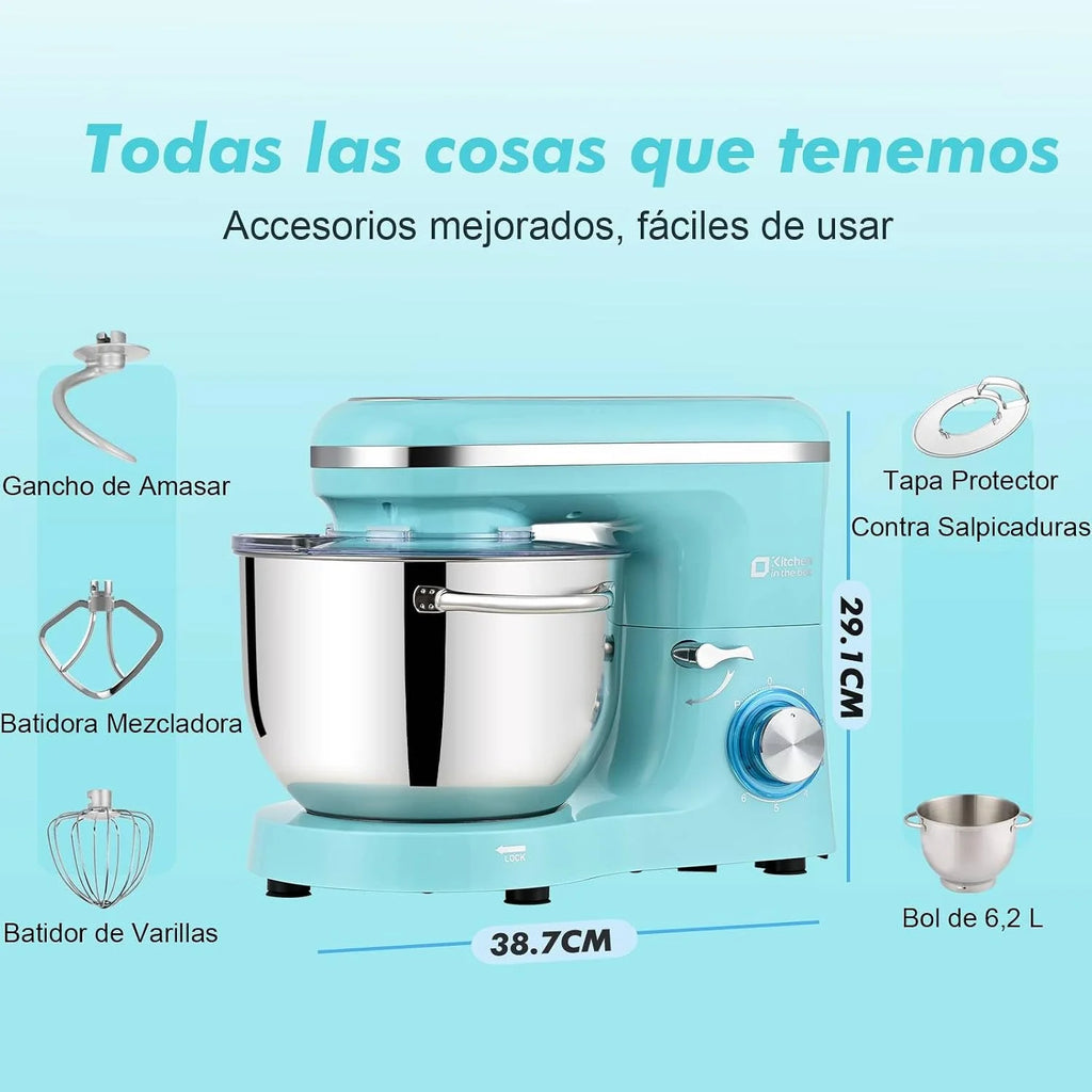 Kitchen in the box Batidora amasadora Profesional 6.2L Gran Familia