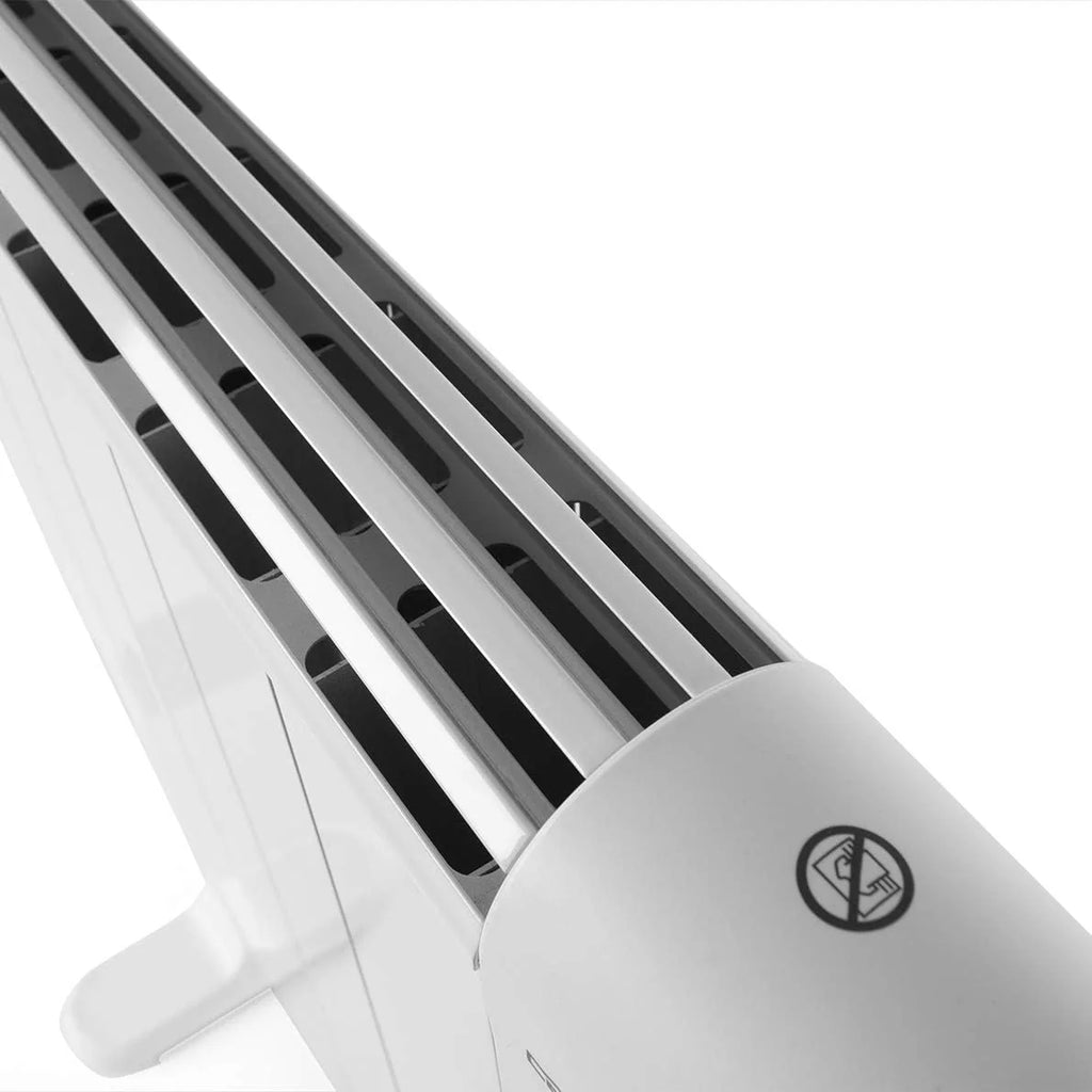 Orbegozo RRE 1810, Emisor Térmico Bajo Consumo, 1800 W, 10 Elementos reales, Aluminio, mando a distancia, Funcionamiento Programable, Pantalla Digital LCD, pared o pie, color Blanco
