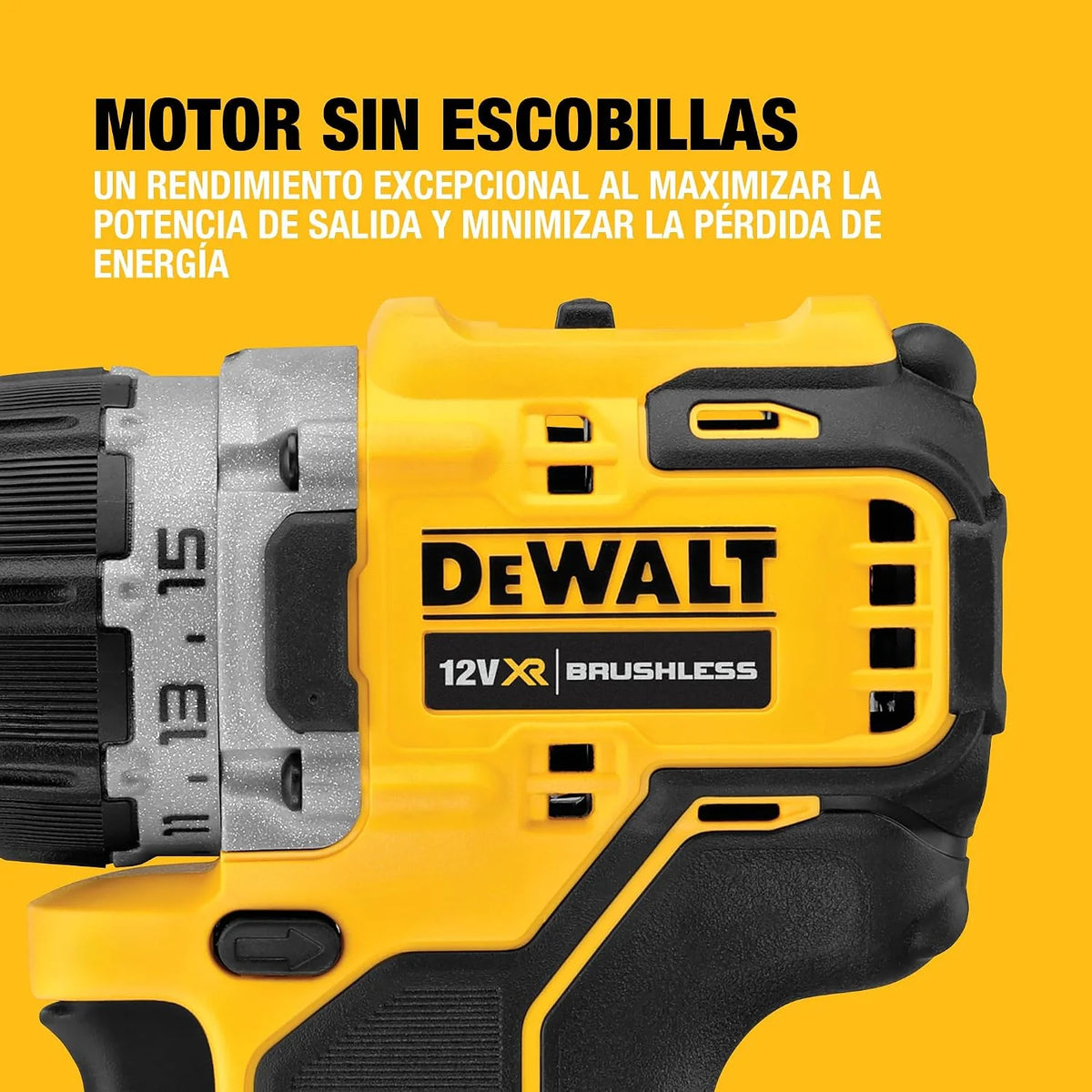 DEWALT Taladro atornillador compacto sin escobillas 12V XR, DCD701D2-QW