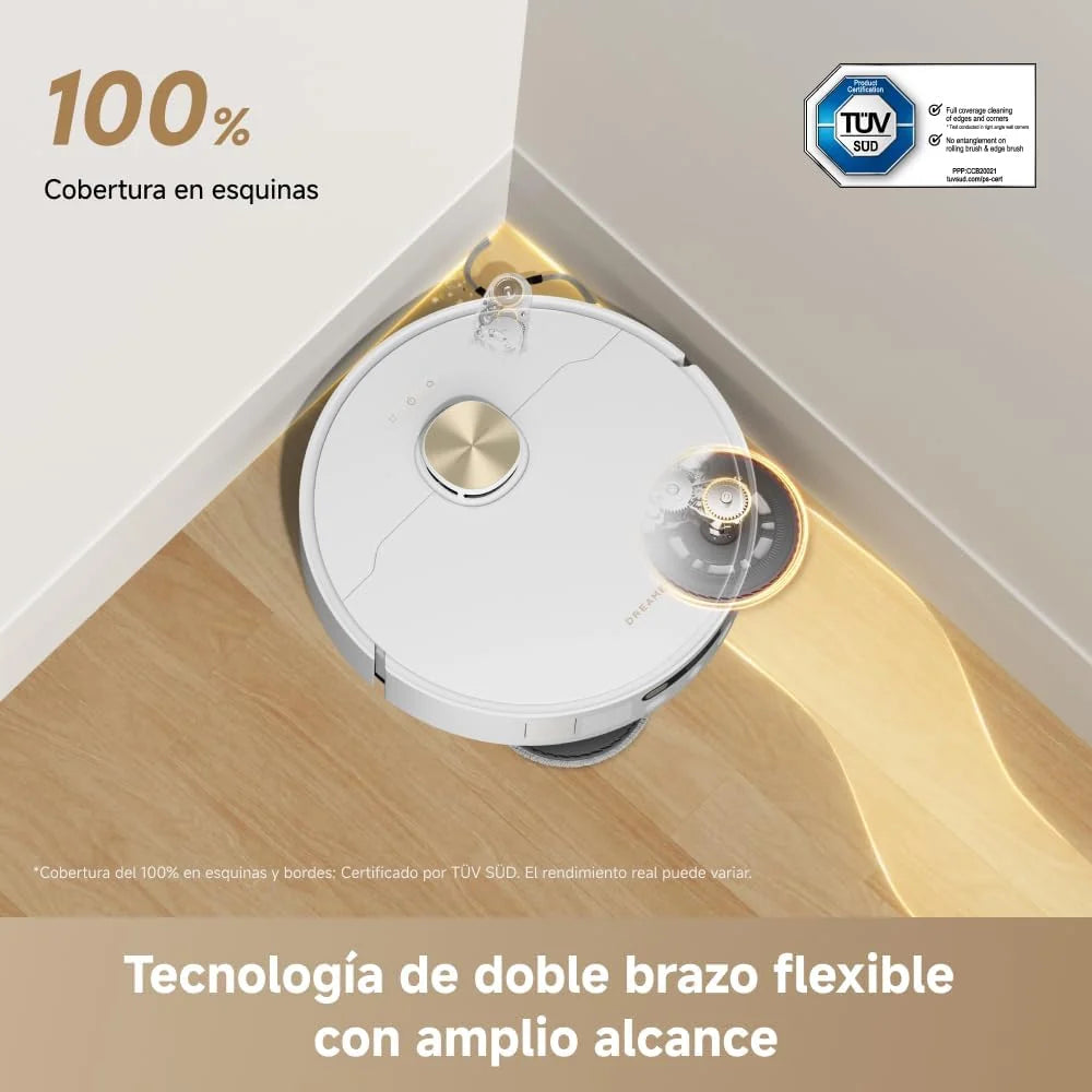 dreame L50 Ultra Ae Robot Aspirado, Autolimpia 100 °C, Succión de 28.000 Pa