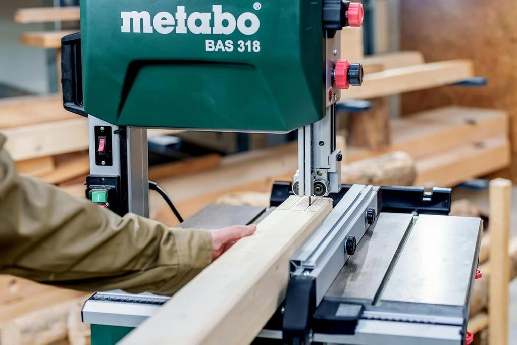 Metabo 619009000 - Sierra de Cinta Bas 318 Precision WNB - Monofásica, Verde
