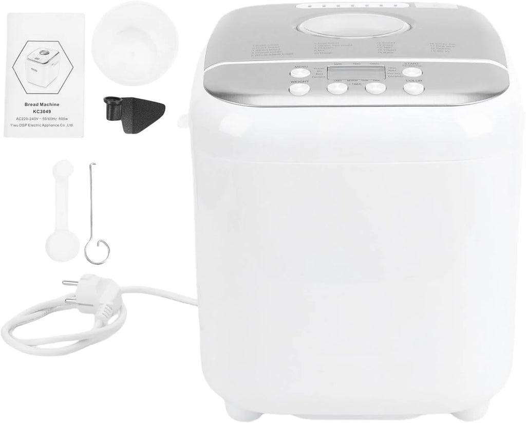 Panificadora Programable, Automática de 600 W con 3 Tamaños de