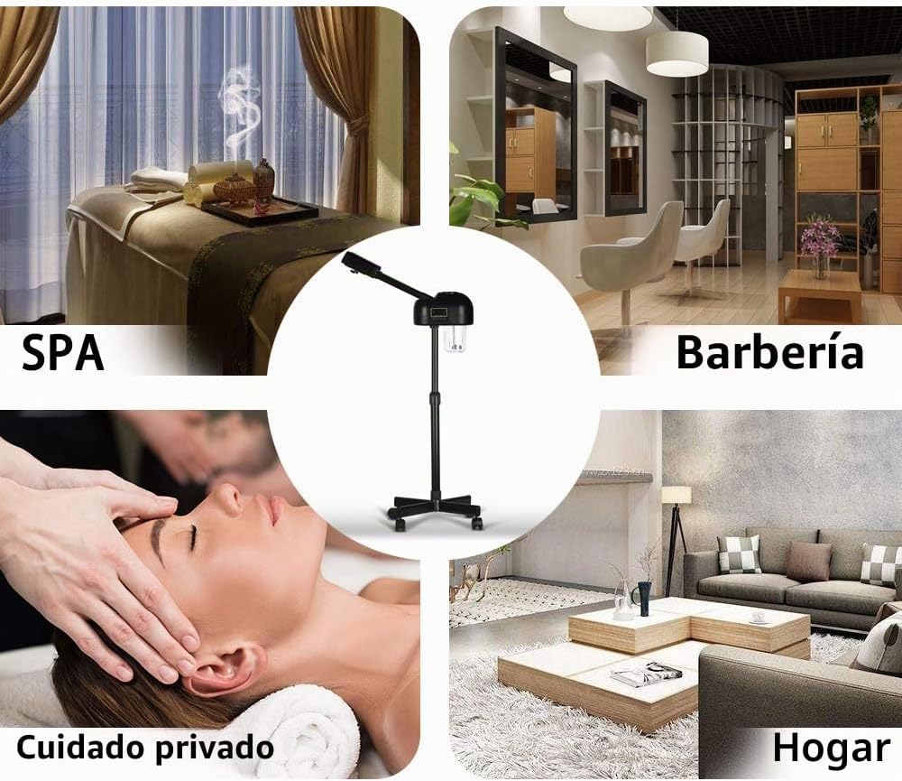 Temporizador facial con pantalla LCD, color negro