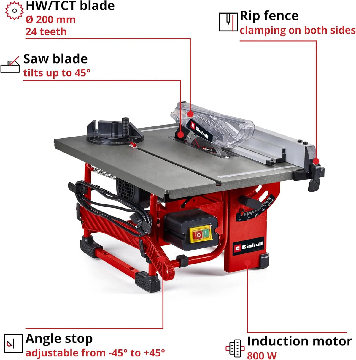 Einhell Sierra circular de mesa TC-TS 8 I