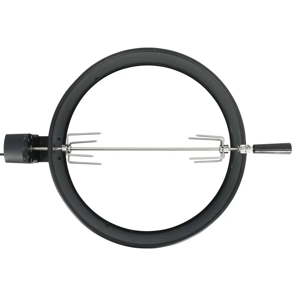 Kit De Anillo Asador De Barbacoa Negro 57 Cm Vidaxl