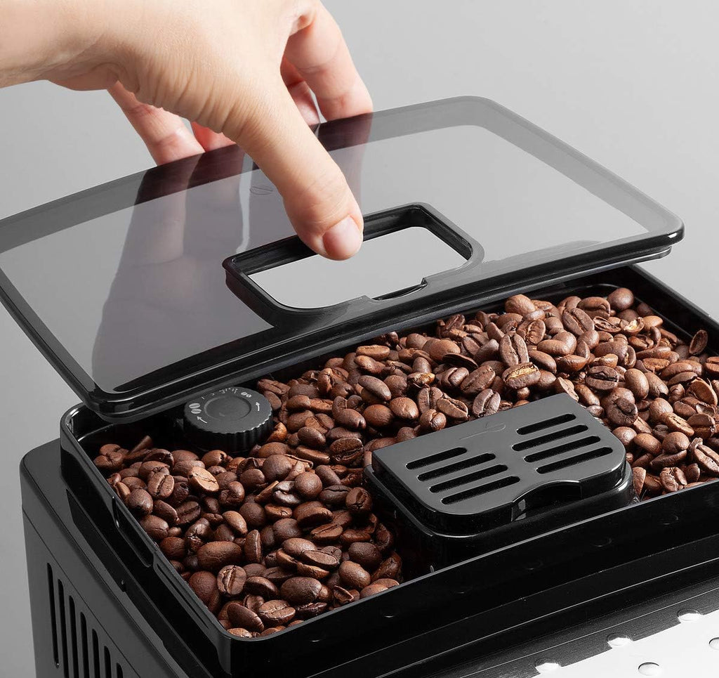 De'Longhi Magnifica S Smart ECAM230.13.B Cafetera Superautomática Café y Espumador para Cappuccino y Leche Caliente, 4 Bebidas, Molinillo Integrado, Panel de Control One-Touch