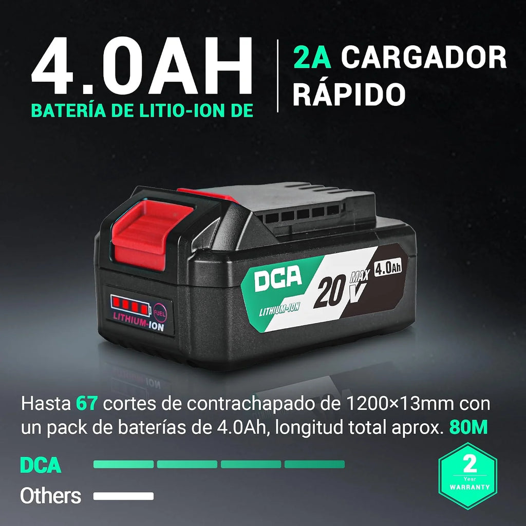 DCA 20V Sierra Circular Mini Inalámbrica Sin Escobillas