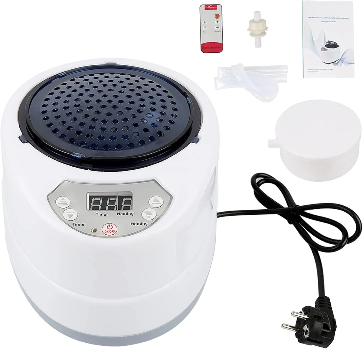 MINGYI Sauna de vapor portátil y plegable de 1000 W con cabina de vapor, generador de vapor de 2,5 camas y mando a distancia, 100 × 80 × 170 cm (Negro)