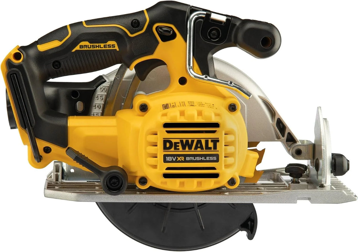 DeWalt DCS565NT-XJ Sierra Circular 18V XR, Motor sin Escobillas, LED Integrado, Hoja Metal Duro, Guía Paralela