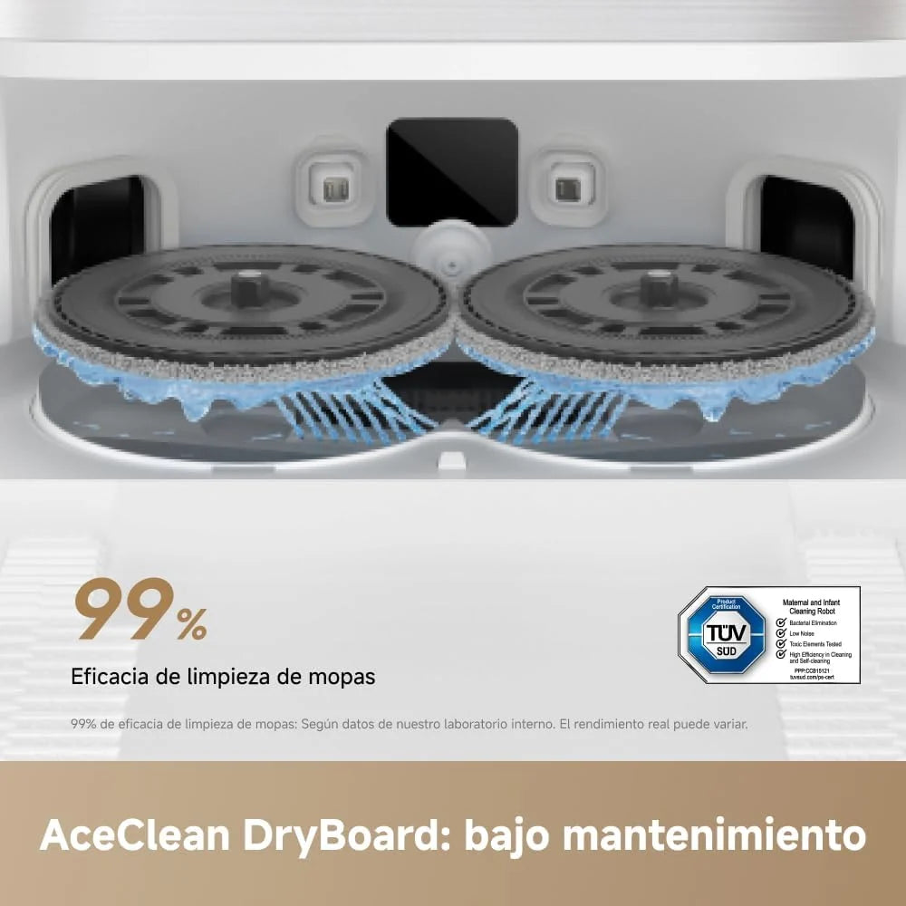 dreame L50 Ultra Ae Robot Aspirado, Autolimpia 100 °C, Succión de 28.000 Pa