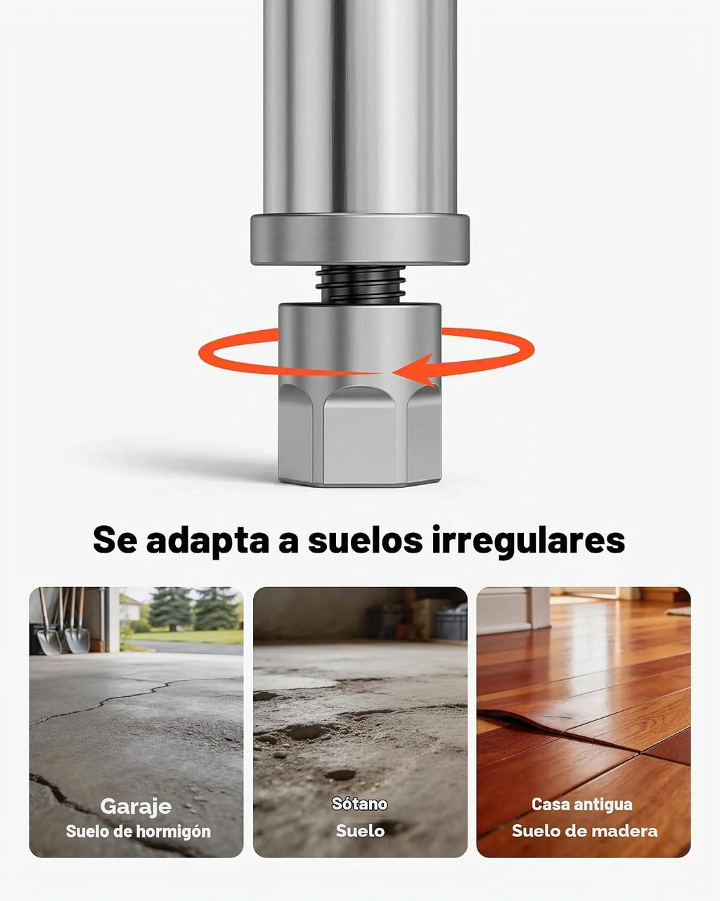 VEVOR Estantería de Acero Inoxidable de 48 x 18.5 Pulgadas, 5 Niveles Ajustables, estantería de Acero Inoxidable Resistente para Cocina, Oficina, Garaje, Almacenamiento, 330 Libras por Estante