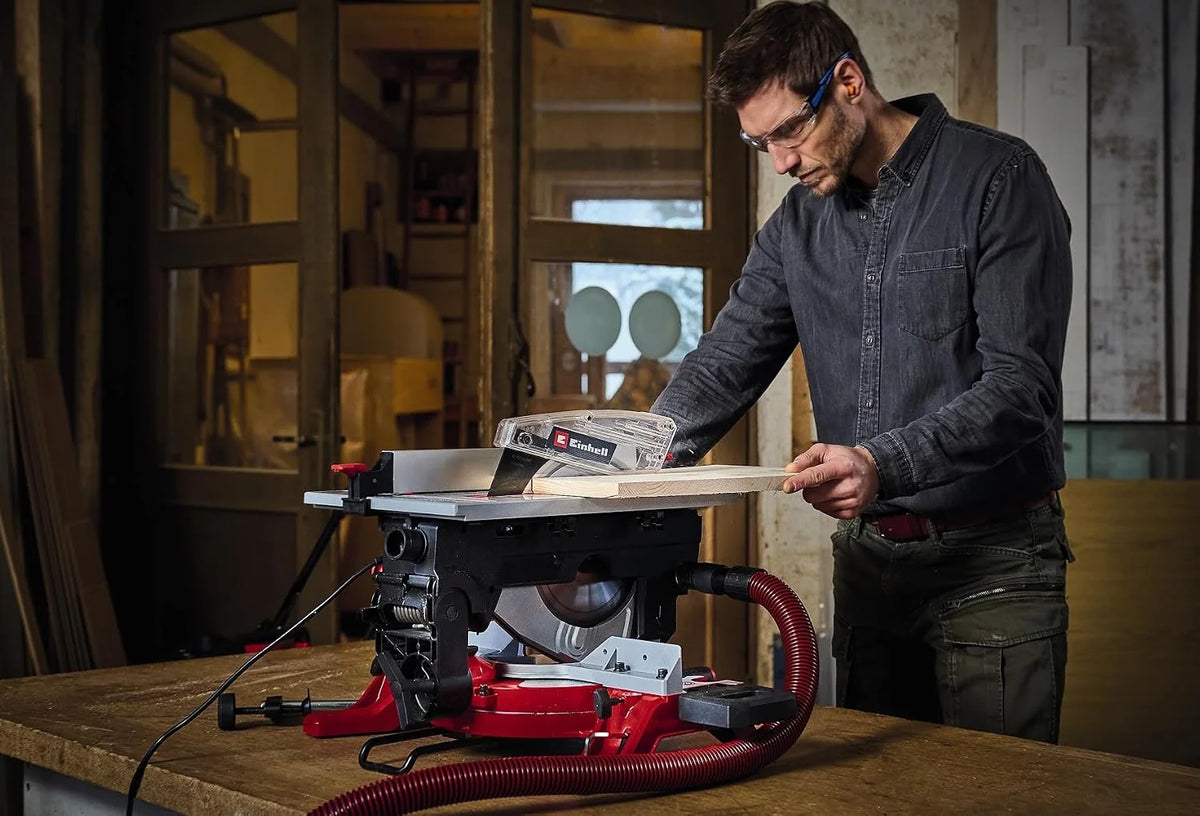 Einhell Sierra ingletadora y tronzadora con mesa superior TE-MS 254 T