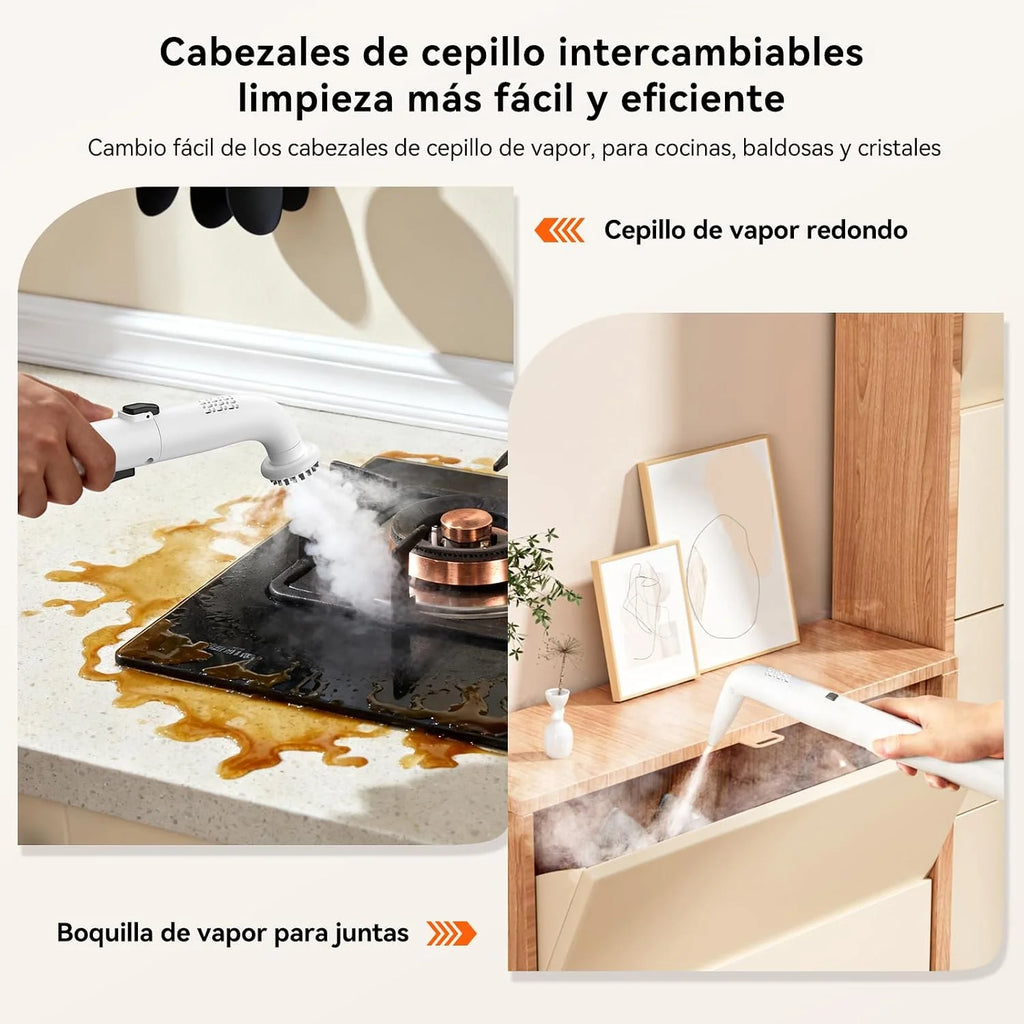 Uwant Y100S Limpiador Tapicerias Vapor 3en1, 1750W 18kPa Aspiradora de Agua