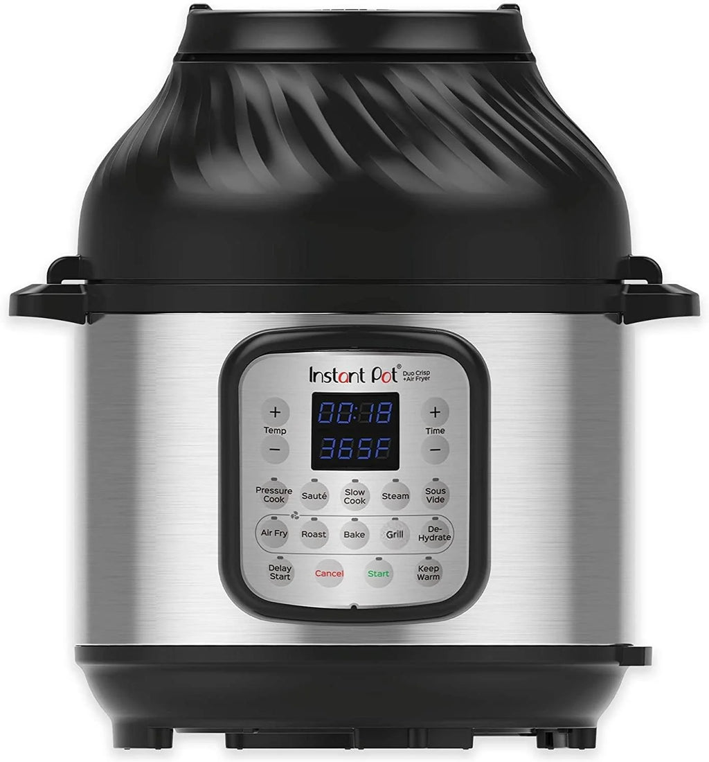 Instant Pot Duo Crisp + Air Fryer 5.7L Multicooker 11 en 1 Cocina a presión, saltea, cocina al vapor, a fuego lento, sousvides, calienta, fríe al aire, hornea, asa y deshidrata