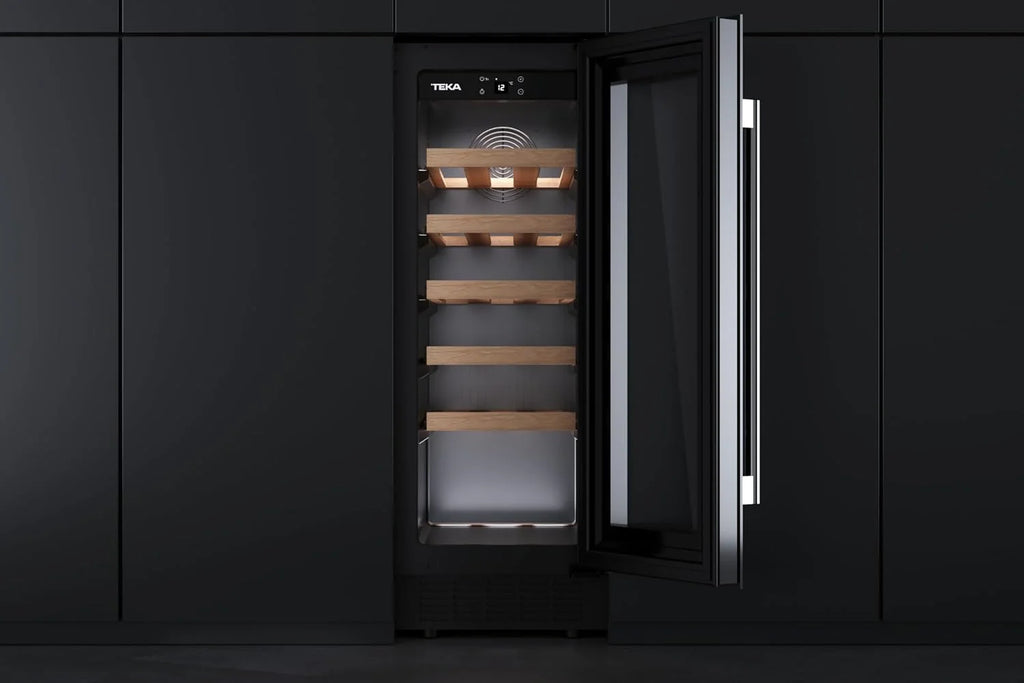 Teka - Vinoteca - Enfriador de vinos independiente con capacidad para 20 botellas y control de temperatura ajustable - Modelo Sommelier RVU 10020 GBK