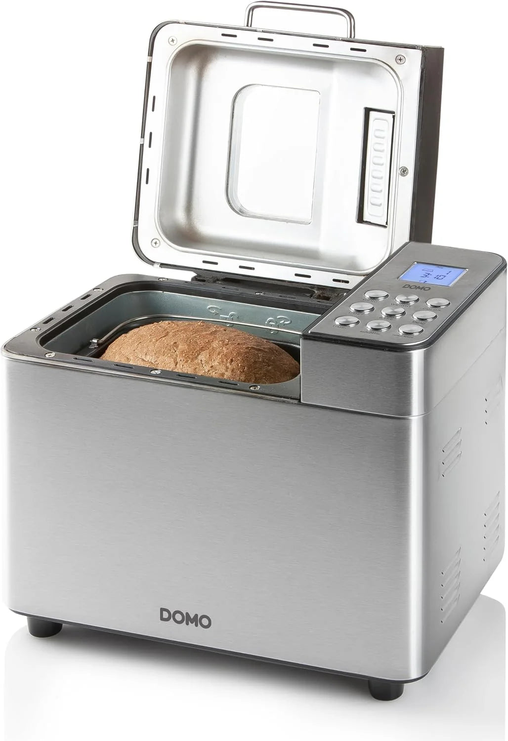 DOMO Panificadora B3971, Negro, Plata (mate), Plástico