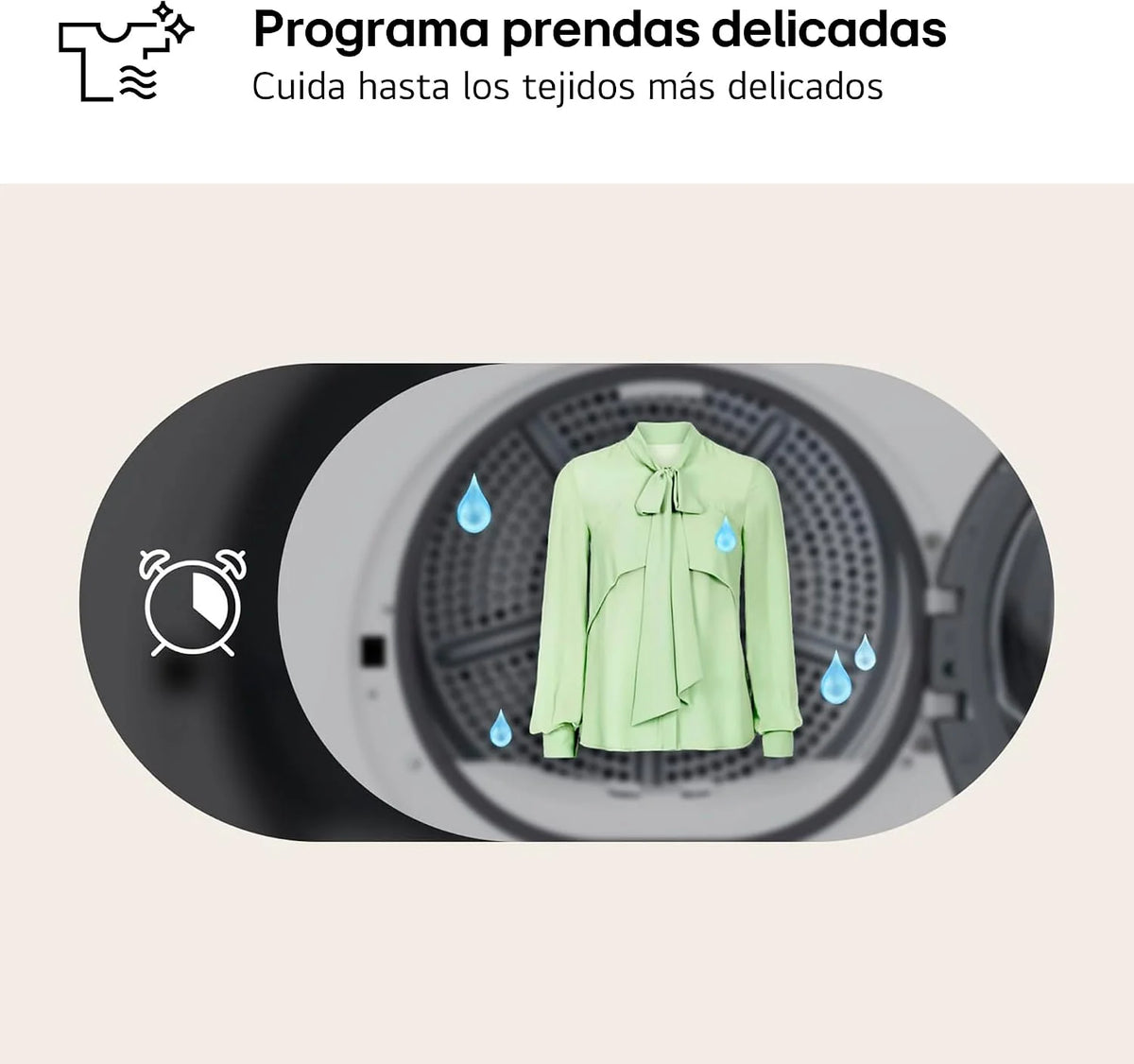 LG RHA1008NDK - Secadora de Ropa 8kg, Bomba de Calor y Carga Frontal, D, Secadora LG Serie 100, 65 dB, Secado por Bomba de calor, LED Display, Ahorra Energía y Tiempo, Color Grafito