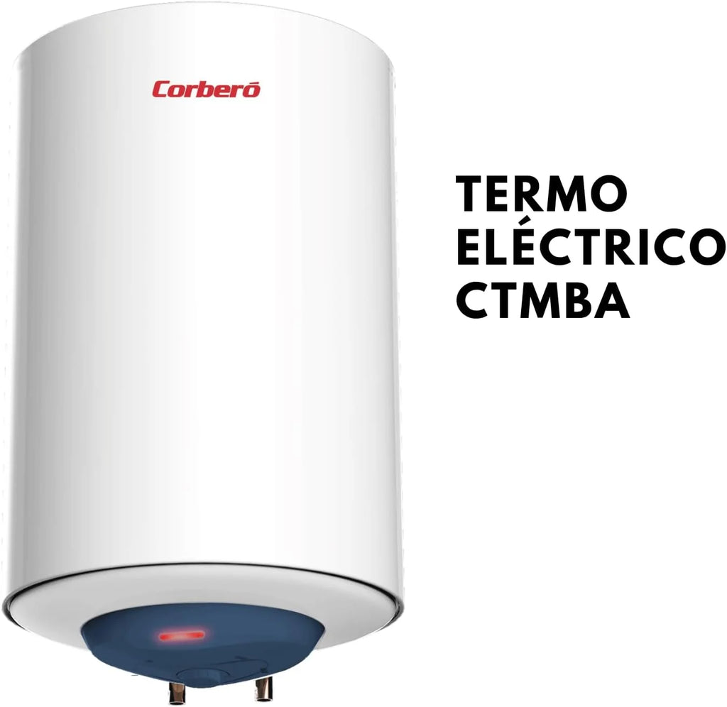 Corberó CTMBA50 Electric Thermo | 50L | Vertical Installation | Shielded Resistance | Adjustable Thermostat | Anti-Corrosion Protection