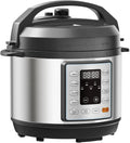 NEWBULIG Olla a presión eléctrica 10 en 1, 3 cuartos de horno, multicocina para arroz, estofado y vapor, pequeña olla programable programable de acero inoxidable con función de cocción lenta y bandeja