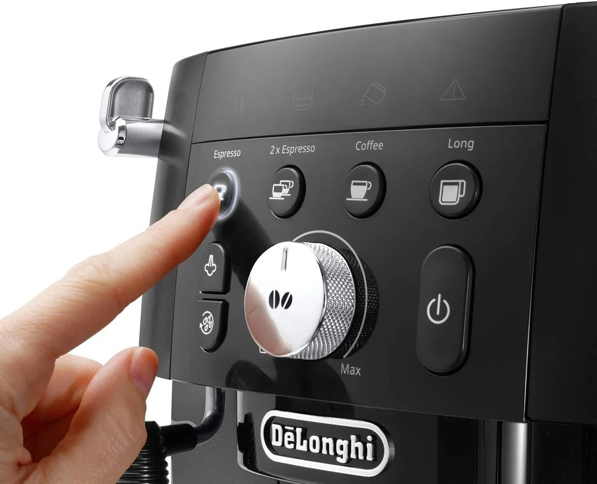 De'Longhi Magnifica S Smart ECAM230.13.B Cafetera Superautomática Café y Espumador para Cappuccino y Leche Caliente, 4 Bebidas, Molinillo Integrado, Panel de Control One-Touch