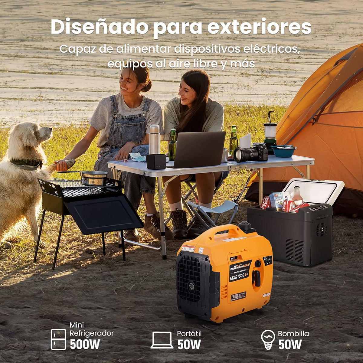maXpeedingrods 1200W Generatore di Corrente Portatile Leggero 11,5 kg