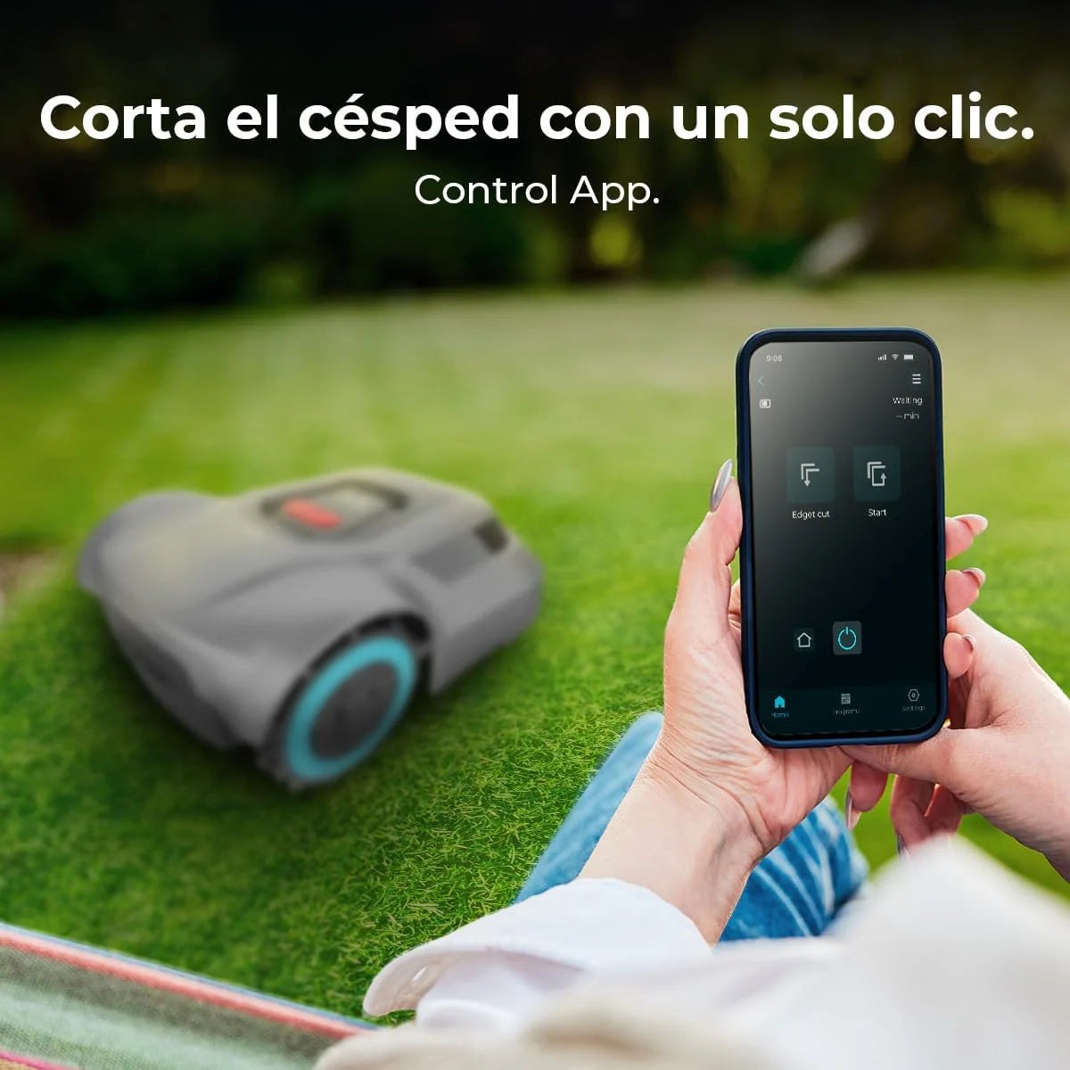 Cecotec Robot Cortacésped - App - 500m² Conga Grasshopper 500 Map Connected