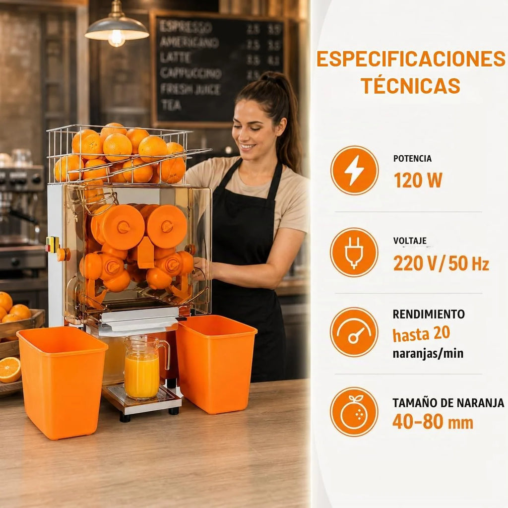 MAGIC SELECT Exprimidor de Naranjas Automático Profesional Hostelería