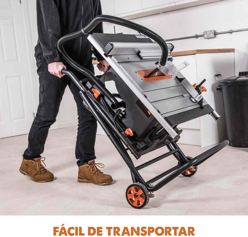 EVOLUTION POWER TOOLS 057-0003 Sierra de mesa multimaterial Rage 5-S, 1500 W, 230 V, 255 mm