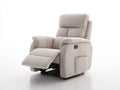 Sillones reclinables tapizado tela 92x100x105 cm color beige uso salón estilo moderno reclinable manual