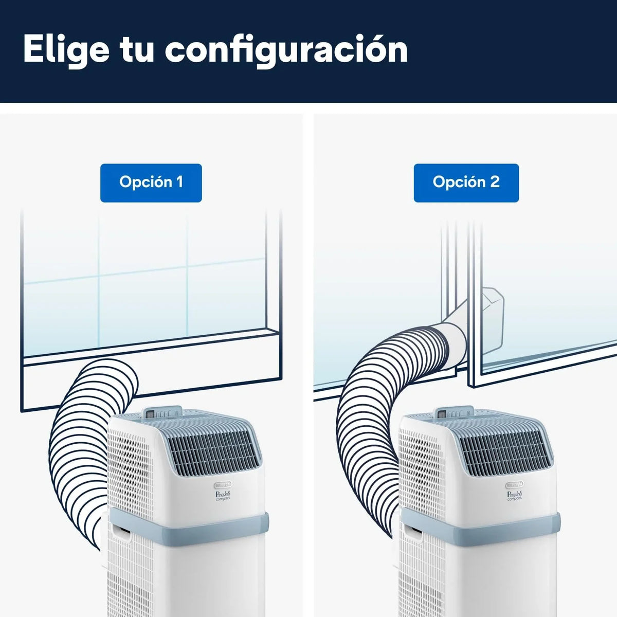 Pinguino Compact PAC ES72 YOUNG Aire Acondicionado Portátil 8.300 BTU/h, 2,1 kW, hasta 60m³, Función Deshumidificador y Ventilación, Temporizador 24 Horas