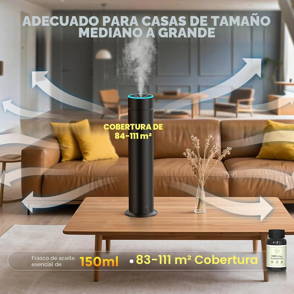 Difusor de aceites esenciales sin agua, 150 ml, cubre 1200 ft²