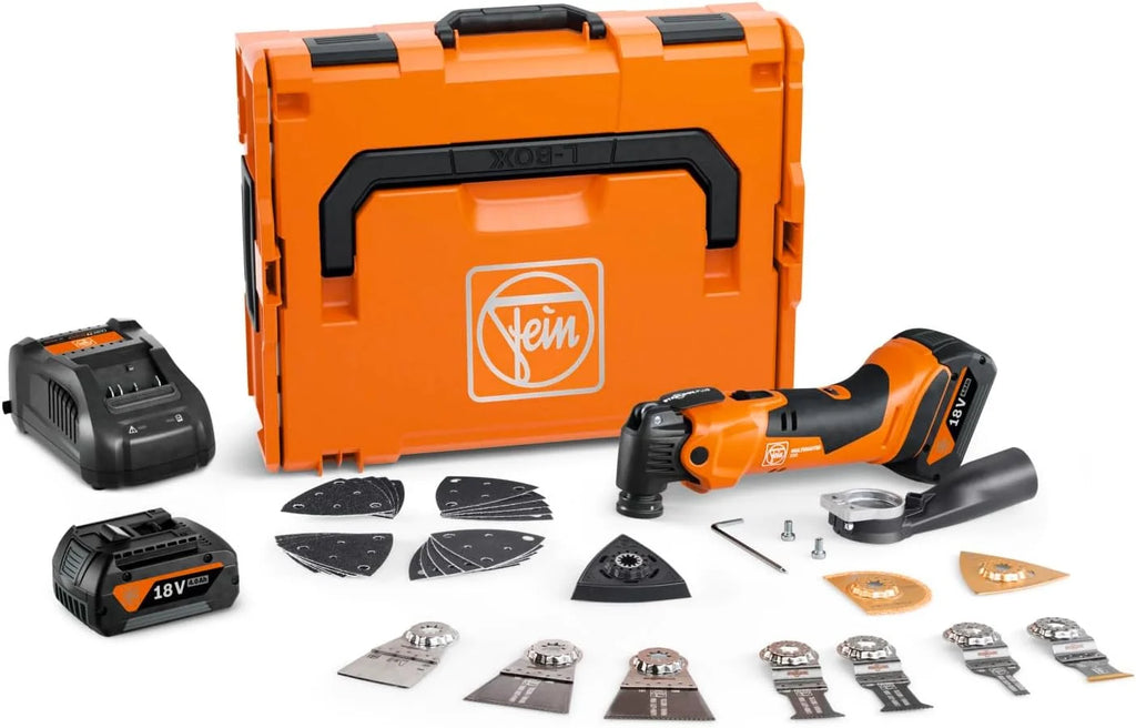 FEIN Multimaster AMM 500 Plus Top 4.0 Ah AS, Set con 30 accesorios
