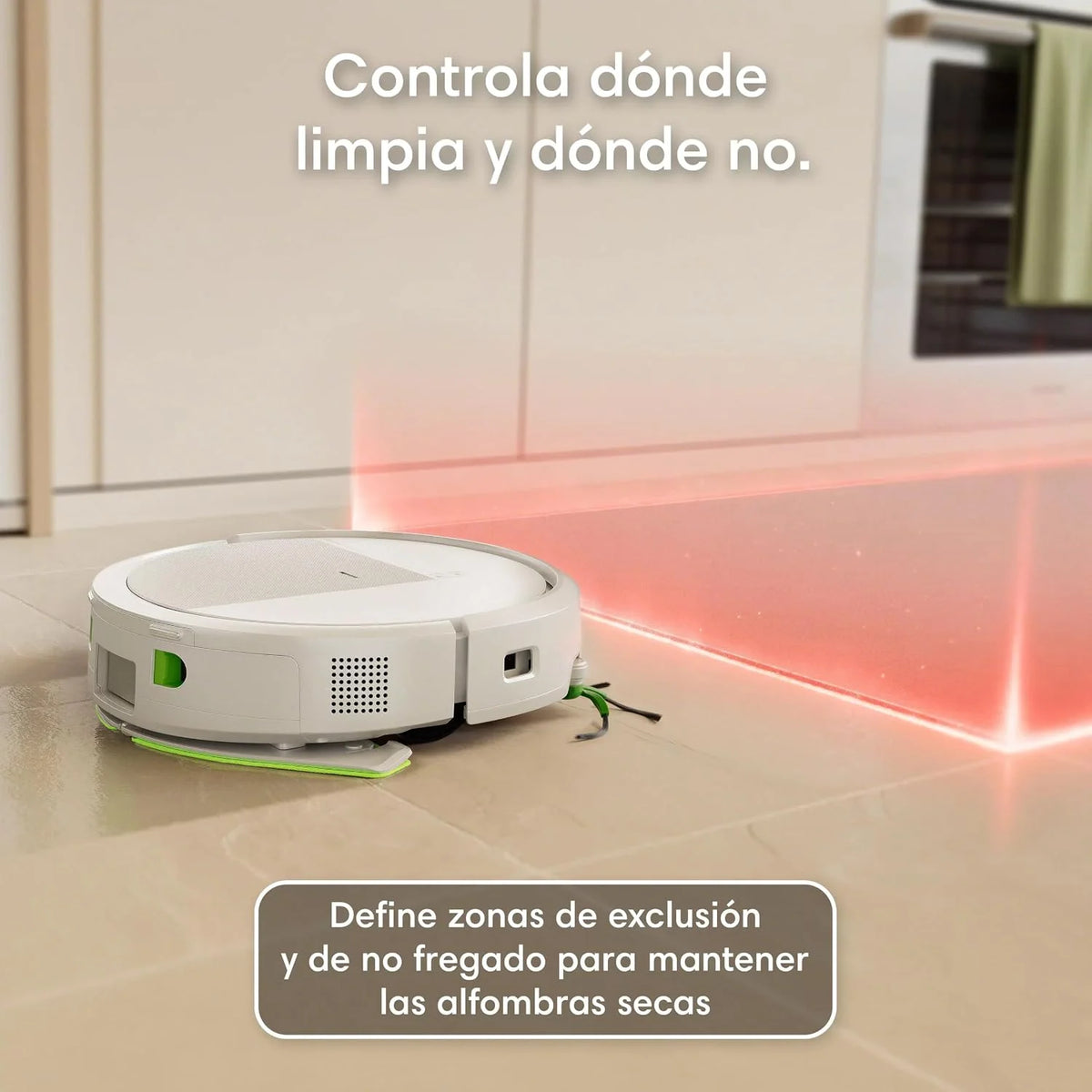 iRobot Roomba 115 Combo con Base AutoEmpty, Robot 2en1, Potencia de succión 15000 Pascales, Cepillo Lateral Flexible, Mopa de fregado extendida, 90 días autonomía, Navegación Clearview LiDAR, Blanco