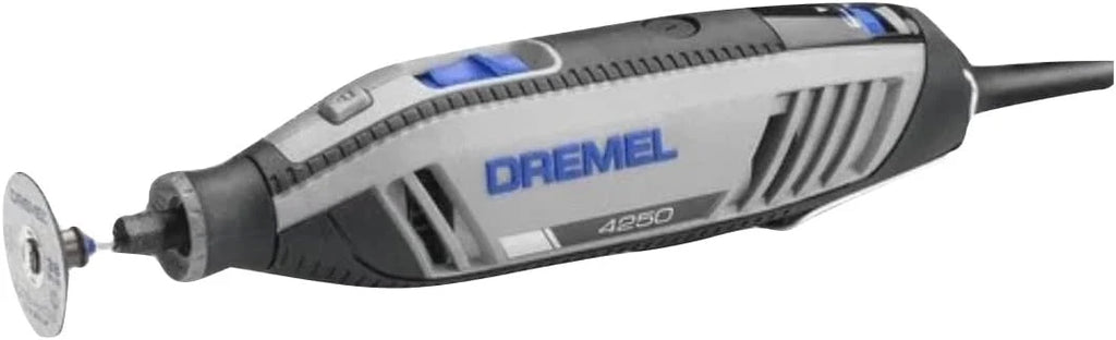 Dremel 4250 Herramienta rotativa de 175 W, kit multiherramienta con 6 complementos y 128 accesorios, motor de 175 W con retroalimentación electrónica, velocidad variable de 5000-35 000 rpm