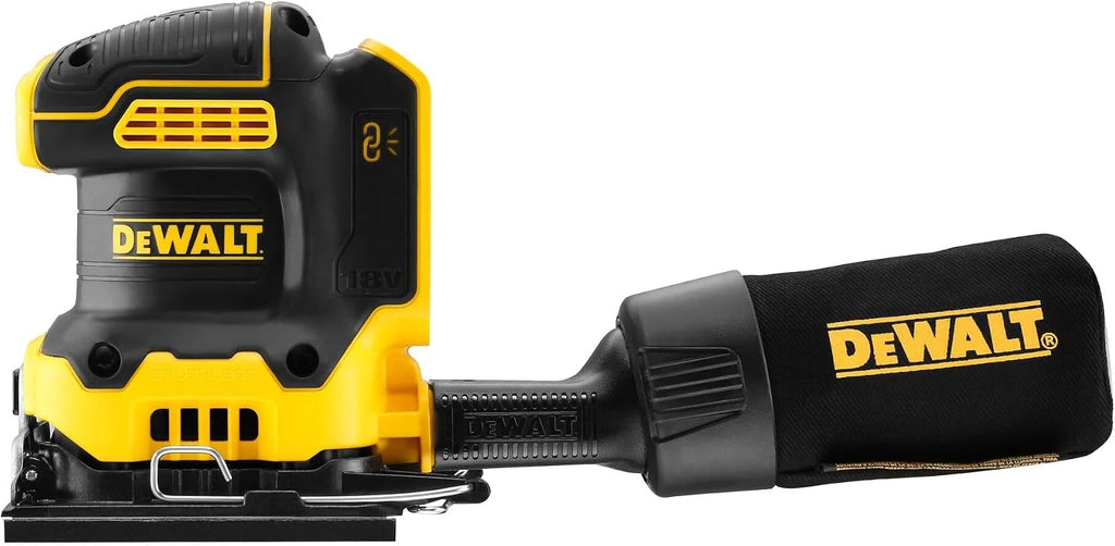 DEWALT DCW200N-XJ DCW200N 18V XR 1/4 hoja de lijadora de palma, 18 V
