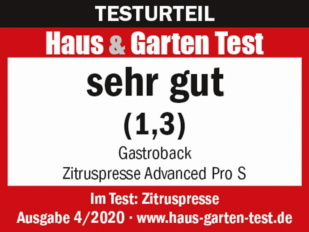 GASTROBACK Exprimidor Advanced Pro S 41150, 100 W, aluminio fundido, arranque automático, insertos de acero inoxidable