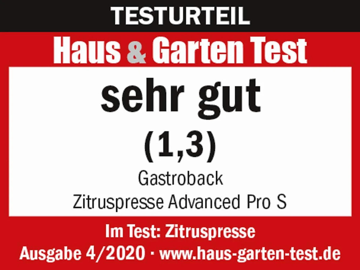 GASTROBACK Exprimidor Advanced Pro S 41150, 100 W, aluminio fundido, arranque automático, insertos de acero inoxidable