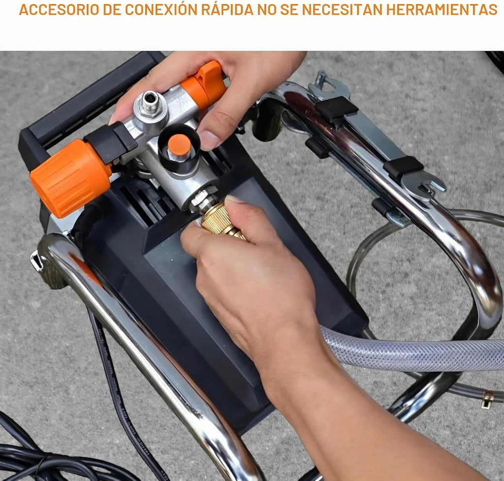 MAXXT Pistola Eléctrica de Pintura Airless, 1300W, Pulverizador para Vallas, Muebles, Paredes y Puertas