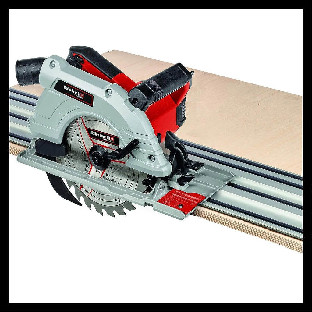 Einhell Sierra circular manual TE-CS 190/1 (1500 W, 5.500 min-1, ajuste sin herramientas, gran estribo de agarre, mesa de sierra de aluminio, bloqueo de husillo, incl. hoja de metal duro)