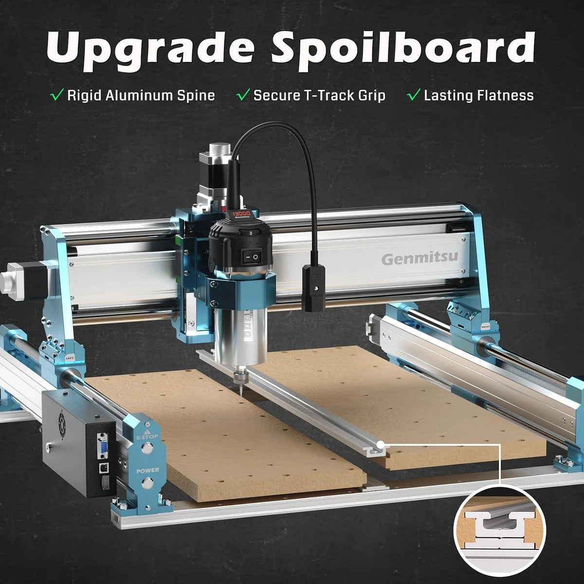 Genmitsu 4040-PRO MAX, Fresadora CNC Madera Metal, GRBL, Husillo 710W