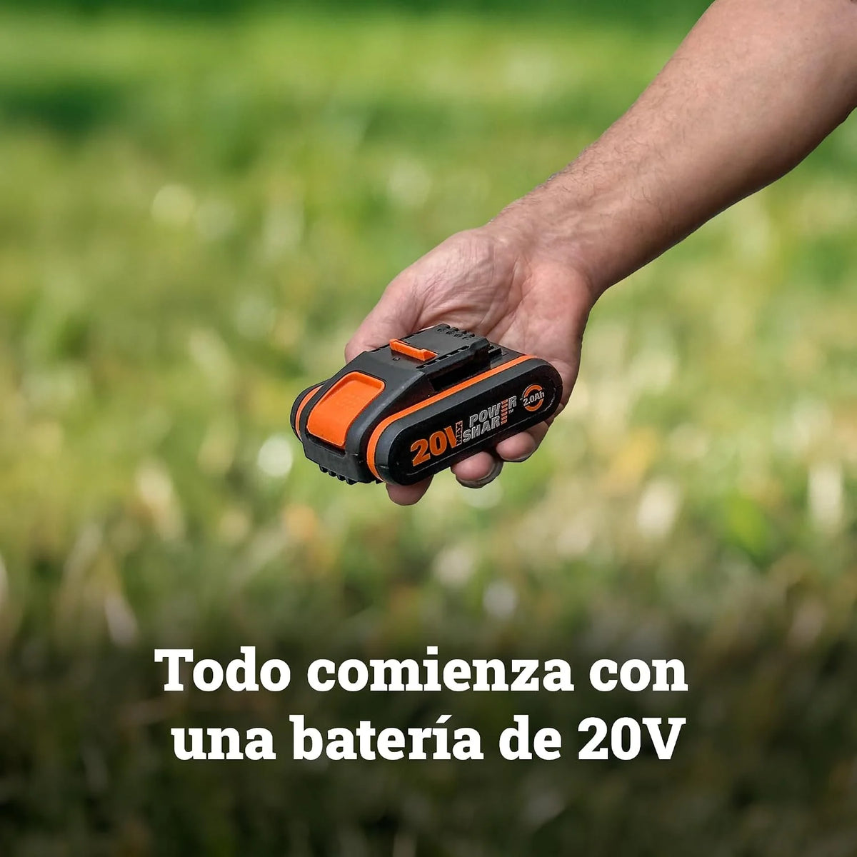 WORX WX807 Amoladora Angular 125mm con Batería 20v - 4Ah, 6 Velocidades