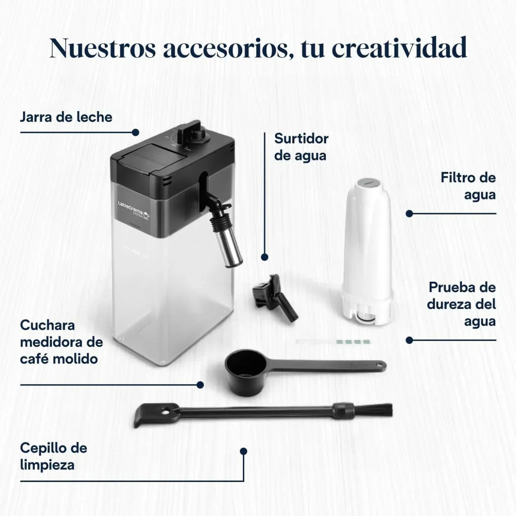 De'Longhi Perfetto Primadonna Soul ECAM612.55.SB Superautomatic Coffee and Cappuccino Coffee Maker with LatteCreme Milk System, Bean to Cup Technology, 18 Beverages, App Control