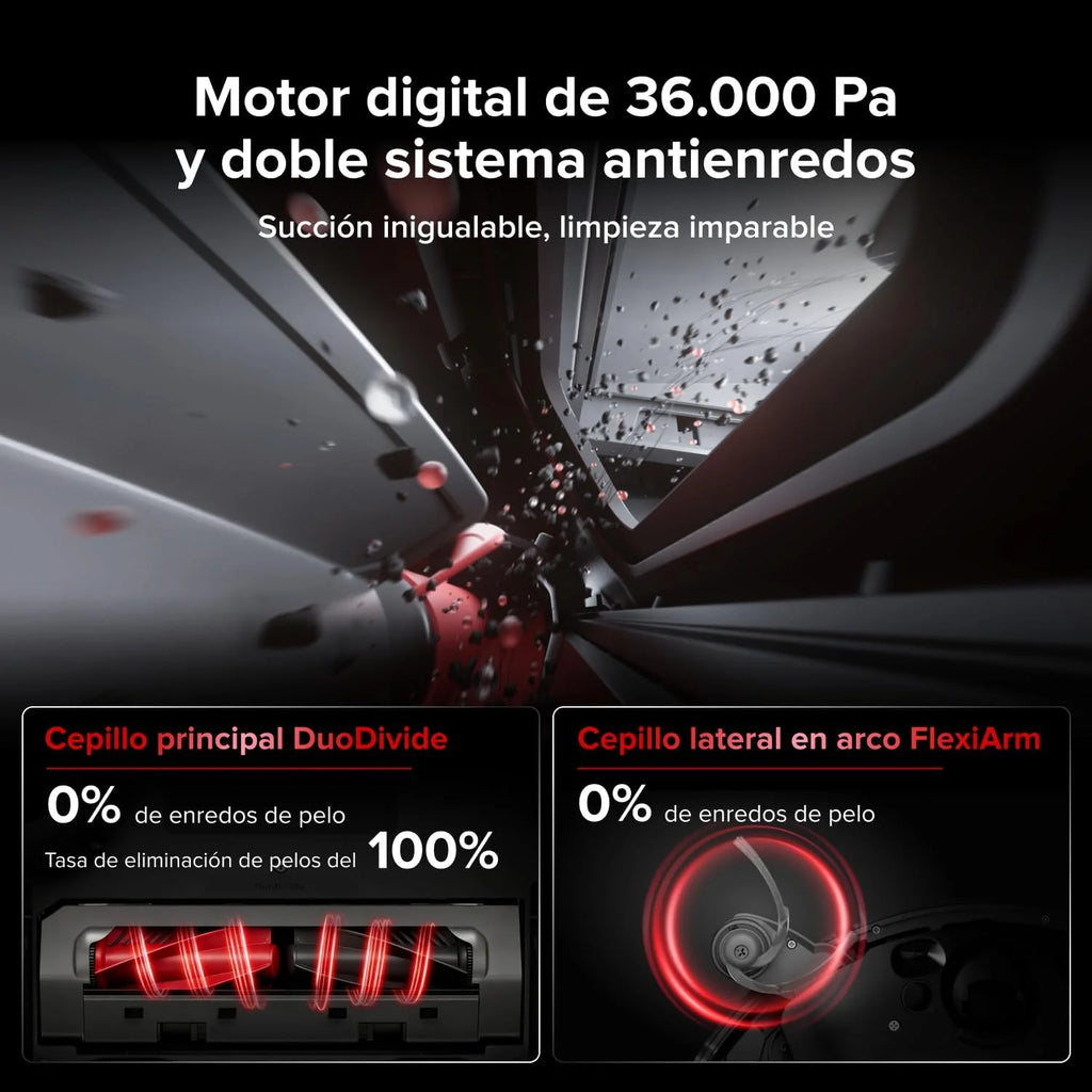roborock Saros 20 Robot Aspirador Succión Extrema de 36000 Pa