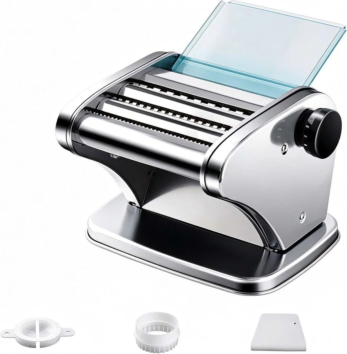 Máquina de Pasta Eléctrica de Acero Inoxidable silver-Triple-blade