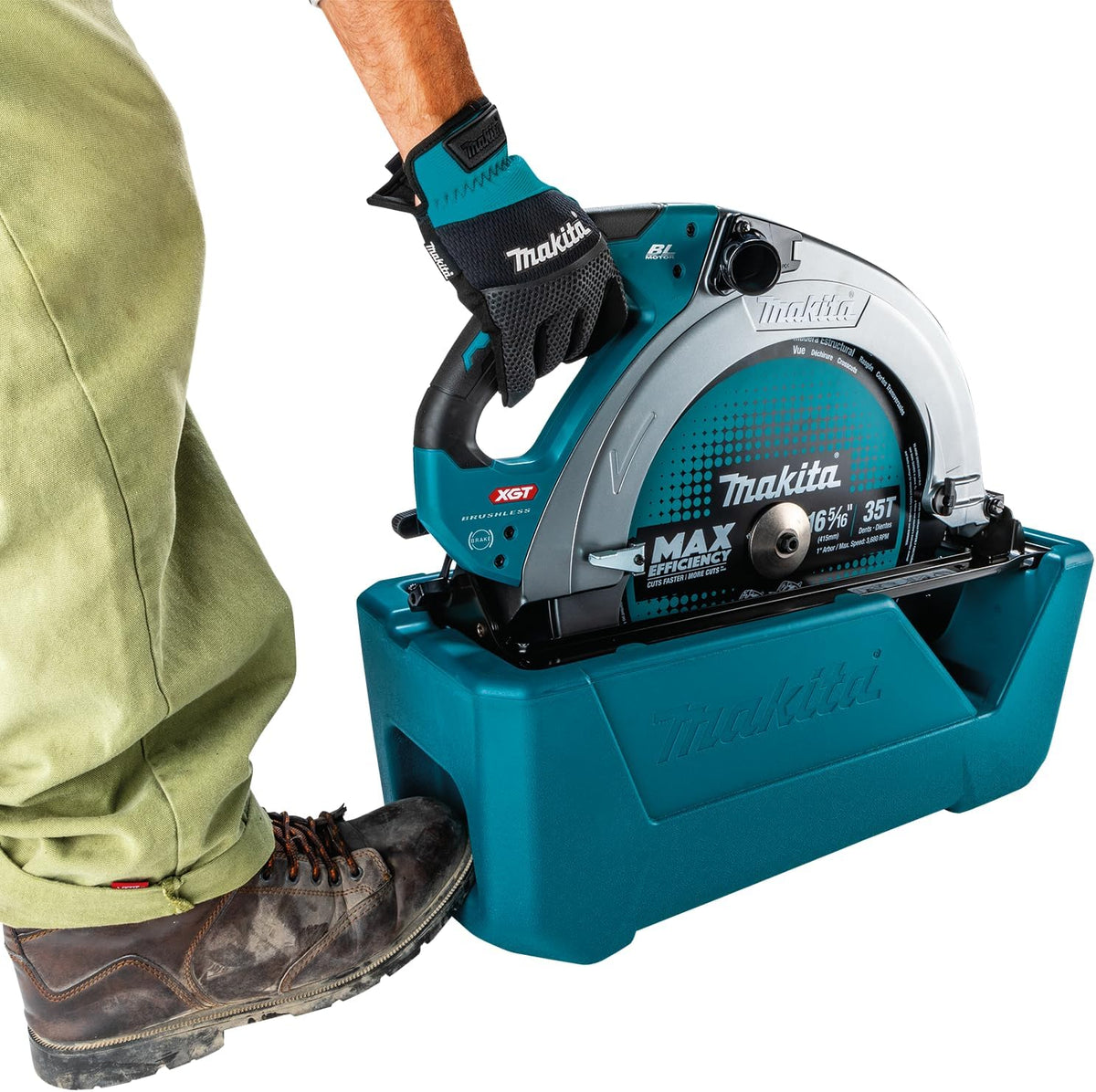 Makita HS013GZ 40V Max Li-ion XGT 415mm Sierra circular sin escobillas, baterías y cargador no incluidos
