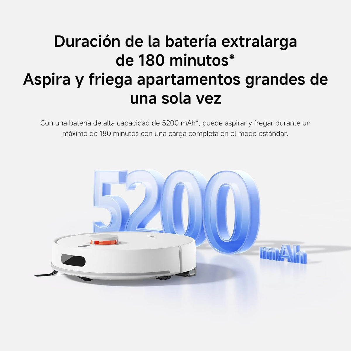XIAOMI H40 Robot Aspirador con Auto-Vaciado, Aspiración 10000 Pa